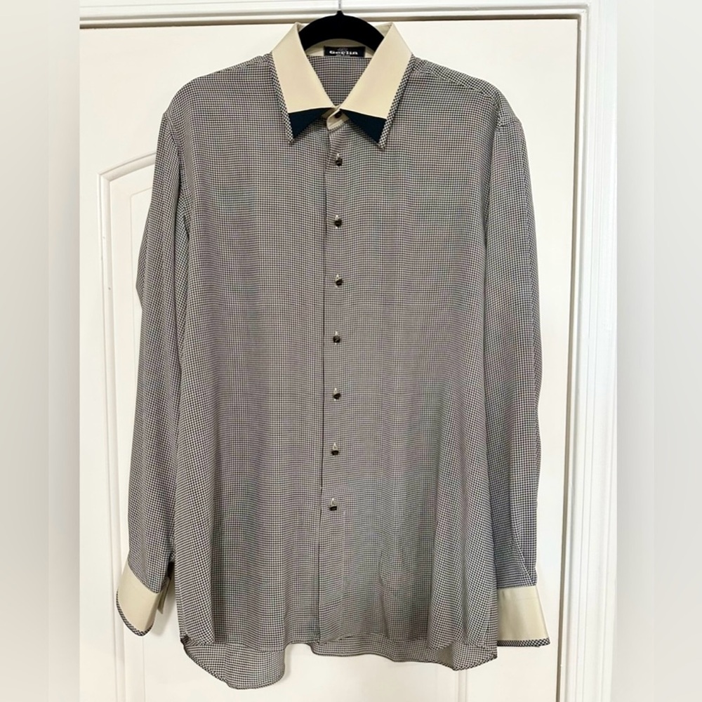 Pure Luxury Gerlin Limited Edition (rare) 100% Silk Men's Dress Shirt